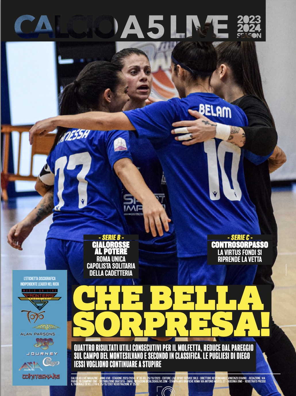 Copertina maschile numero: 05, anno: 2023