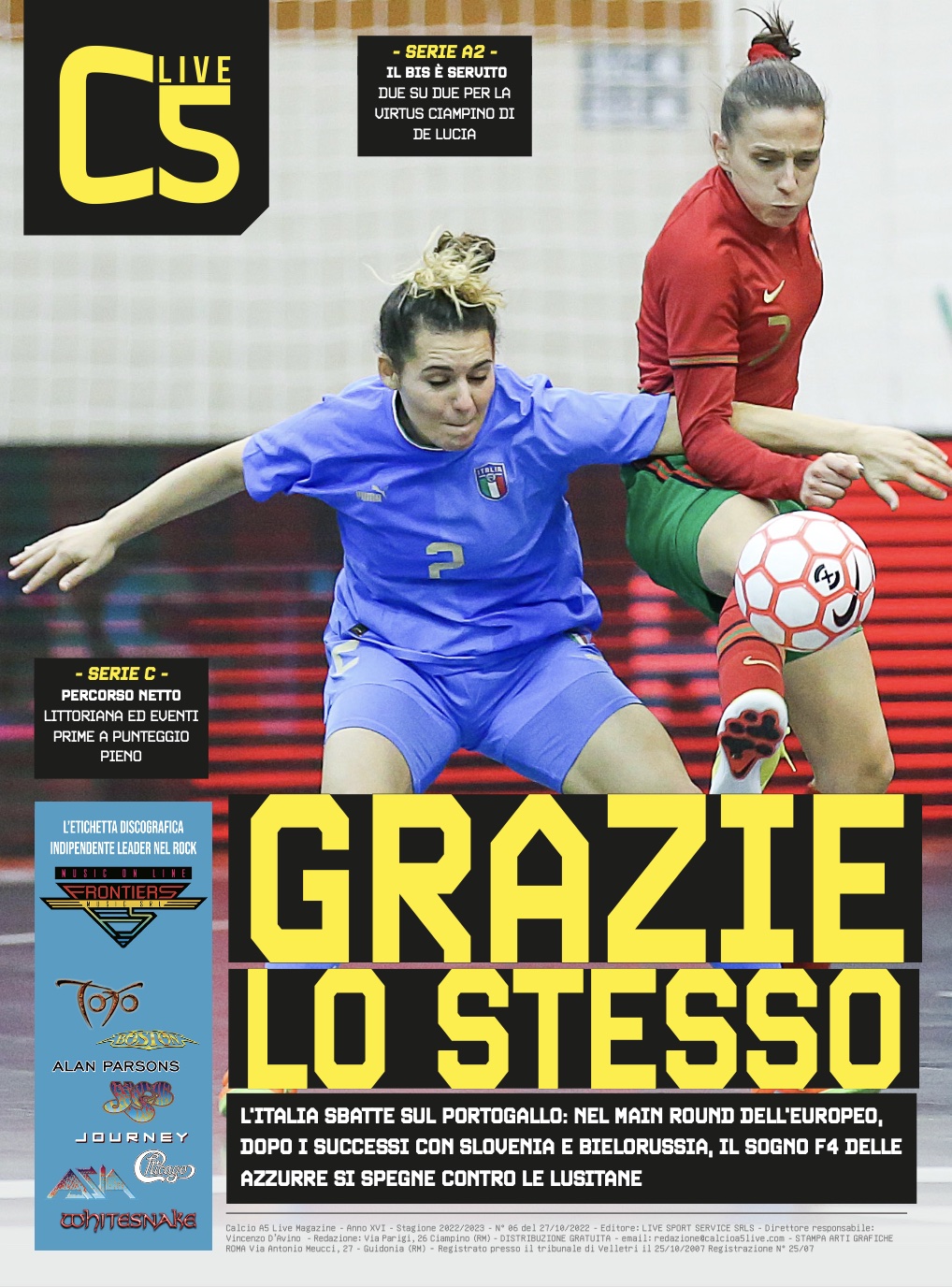 Copertina maschile numero: 06, anno: 2022