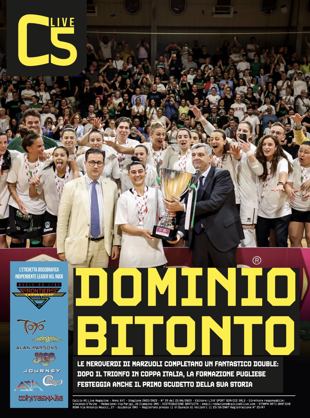 Copertina maschile numero: 39, anno: 2022