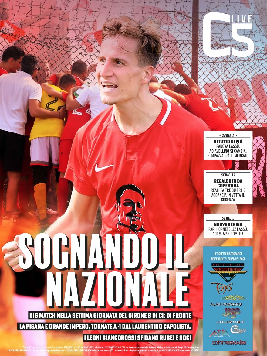 Copertina maschile numero: 05, anno: 2021