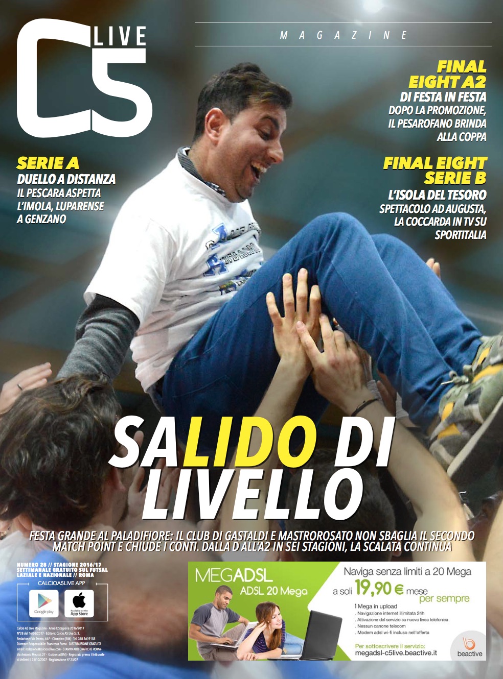 Copertina maschile numero: 28, anno: 2016
