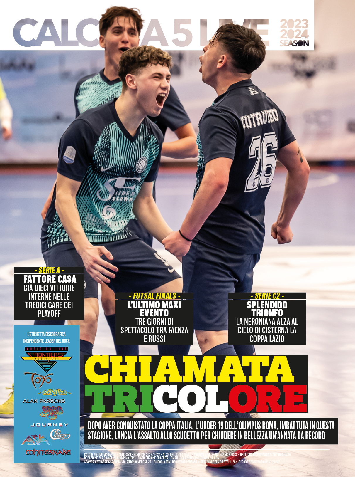 Copertina maschile numero: 33, anno: 2023