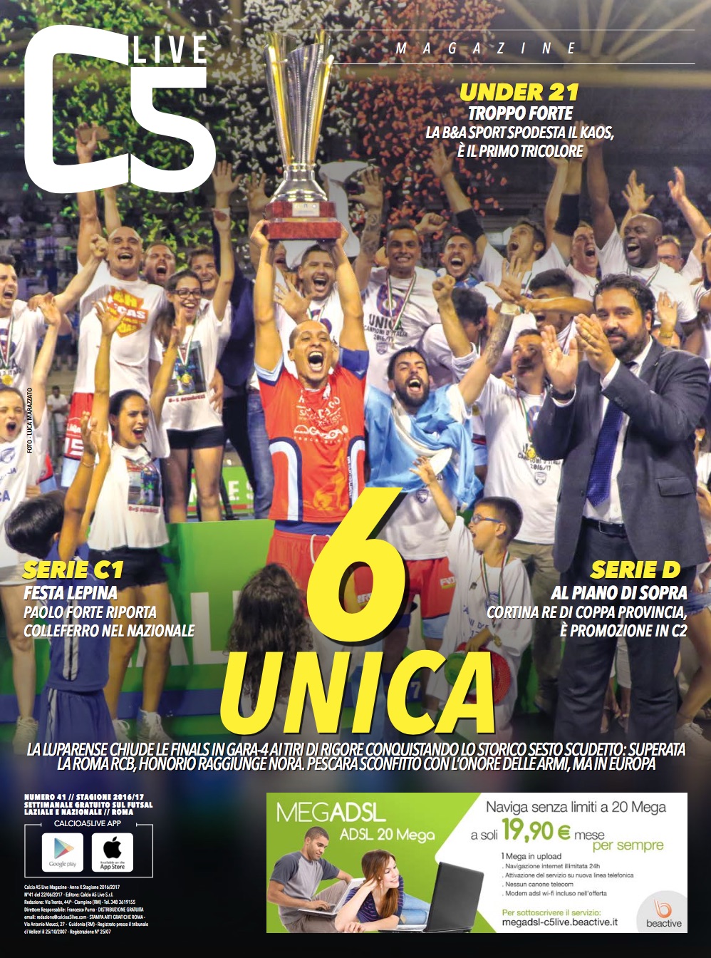 Copertina maschile numero: 41, anno: 2016